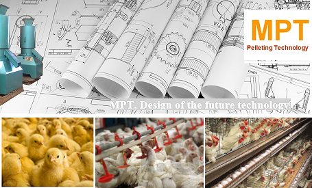 MPT فناوری دستگاه پلت زن دان مرغ